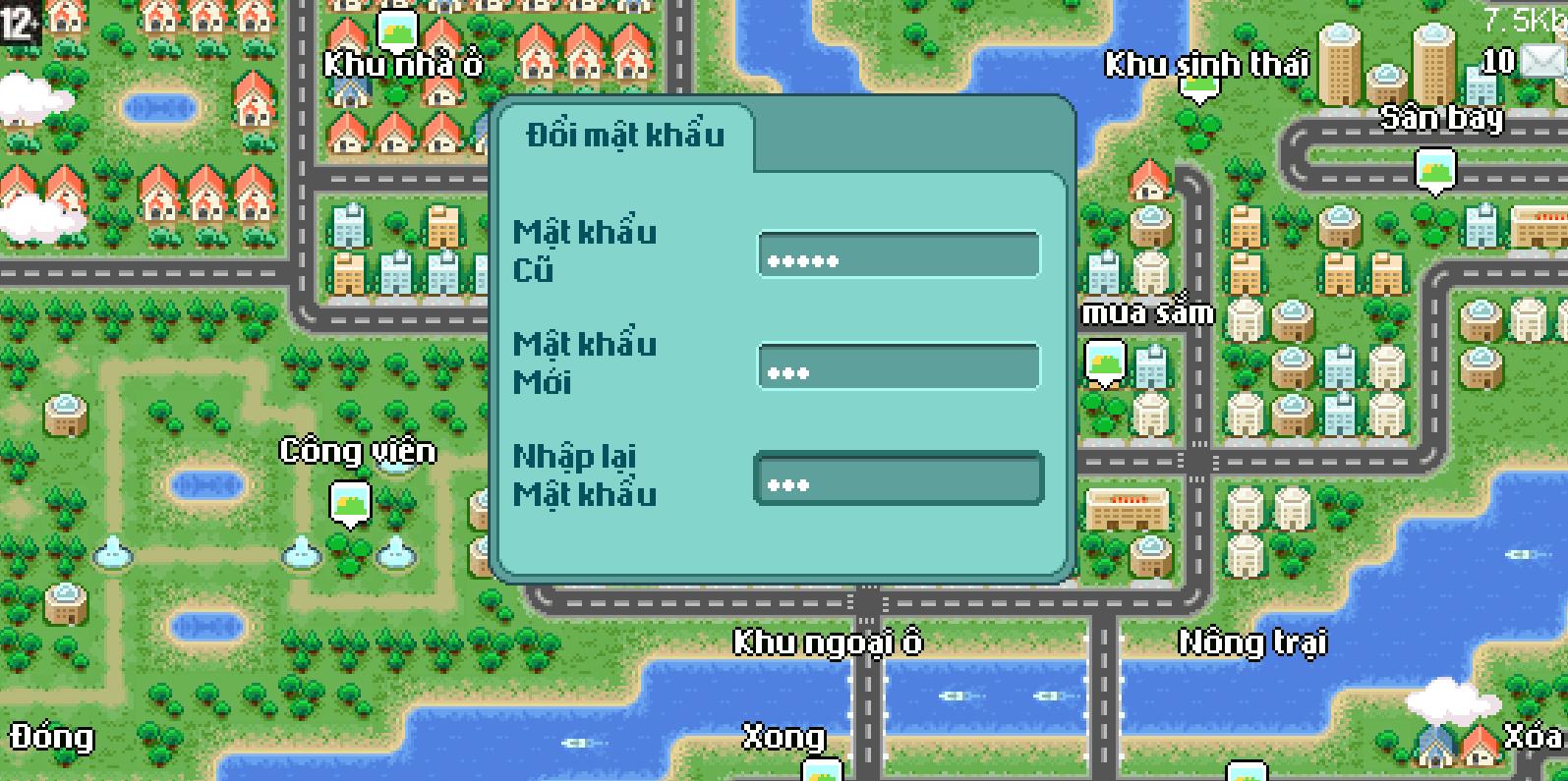 Hướng dẫn Đổi Mật Khẩu Avatar DK